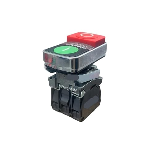 Interruptor de doble botón XB4 para automatización industrial con piloto LED de 380V corriente alterna