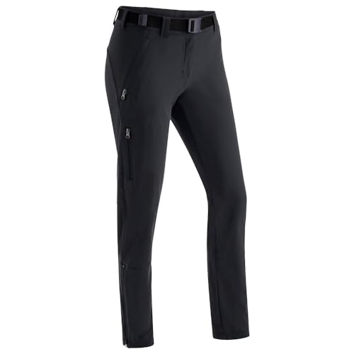 Maier Sports Lana Slim damskie spodnie outdoorowe czarny czarny 24
