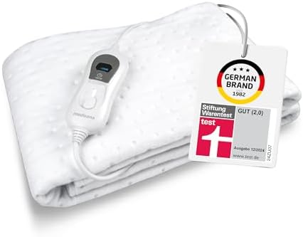 medisana HU 665 Wärmeunterbett 150x80, Heizdecke, elektrische Wärmedecke | Mit Abschaltautomatik und Überhitzungsschutz, für das Bett mit Wärme in 3 Temperaturstufen, waschbar