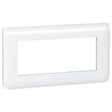 Enjoliveur 5 modules horizontal blanc Legrand Mosaic