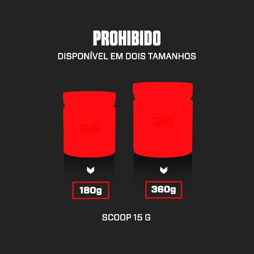 3VS Nutrition Pré Treino Prohibido 360g Sabor Ponche de Frutas
