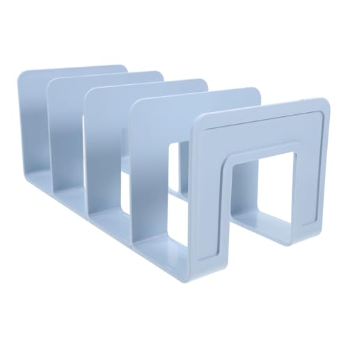 ASAKKURA Stabiele Boekenklem Organizer met Vakken Stevig Bureau Magazinehouder met Afgeronde Hoeken Duurzame Scheidingsplaat voor Boeken Mappen voor Kantoor Thuisgebruik