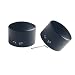 JGR Front Axle Nut Cover Axle Caps for Harley Softail Electra Road Glide Sportster (Black)