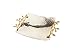 Elegance 70035 Golden Vine Hammered Square Tray, 11.5", Gold/Silver
