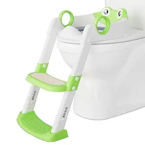 Garvee Potty Training Seat with Step Stool Ladder, Potty Training Toilet for Kids Boys Girls Toddlers, Potty Seat with Anti-Slip Pads Ladder