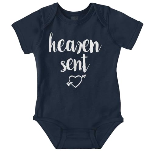 Image of Brisco Brands Heaven Sent Christian Religious Baby Bodysuit Jumper Girls