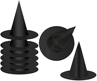 8 Pcs Halloween Decorations Hanging Witch Hat Witches Hats Halloween Decor Floating Witch Hats Black Witch Hats for Women Halloween Party Decorations