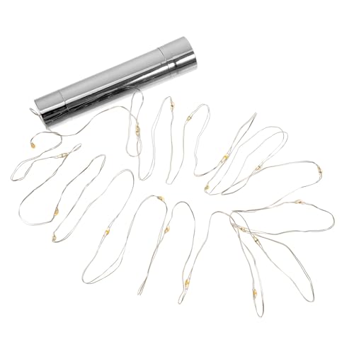 BESPORTBLE Guirnalda de Luces LED de 20 Bombillas Alambre de Cobre, Luz Cálida, Tapón de Botella Gris Claro, Lámpara Decorativa Creativa para Interior, Decoración de Hogar y Fiestas