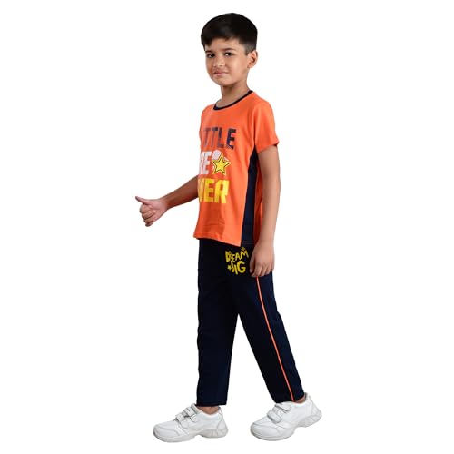 Image of Clothe Funn Boys Printed Cotton Half Sleeves T-Shirt & Pant Set