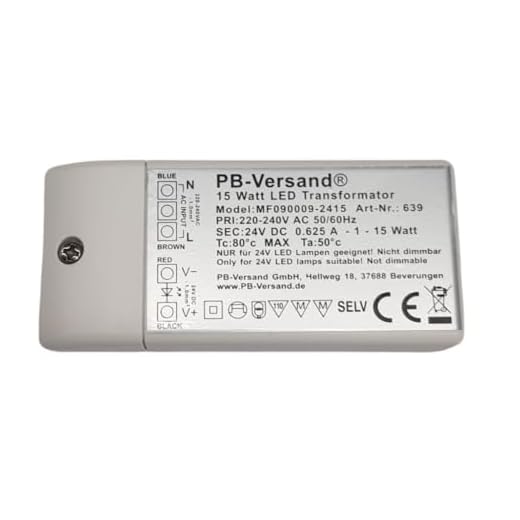 LED transformator 24 volt DC 15 watt likspänning strömförsörjning drivrutin glödlampa transformator driver lågspänning 15 W LED-transformator