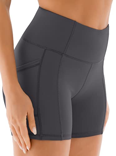 JOYSPELS Gym Shorts for Women with Pockets, High Waist Womens Shorts for Cycling Activewear Running Yoga Workout Sport Exercise - Image 5