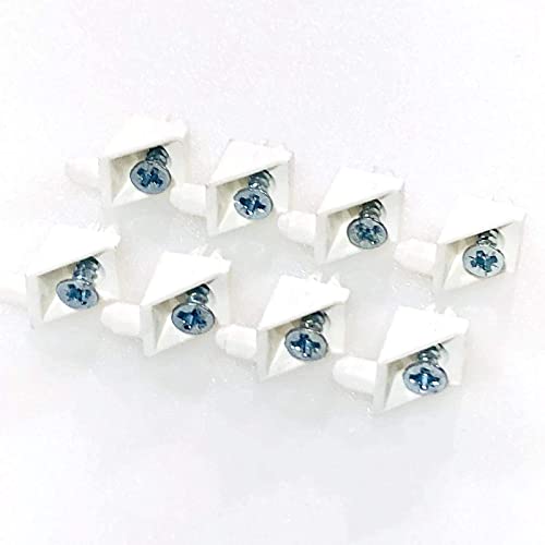 image for ReplacementScrews White Shelf Support Pins Compatible with IKEA Part 1