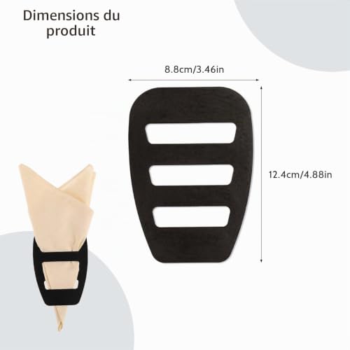 WLLHYF Lot de 2 porte-mouchoirs pour homme pour mariage, smokings, costumes, dîner, vestes, mouchoirs de poche pour homme, Noir , NO – vue 2