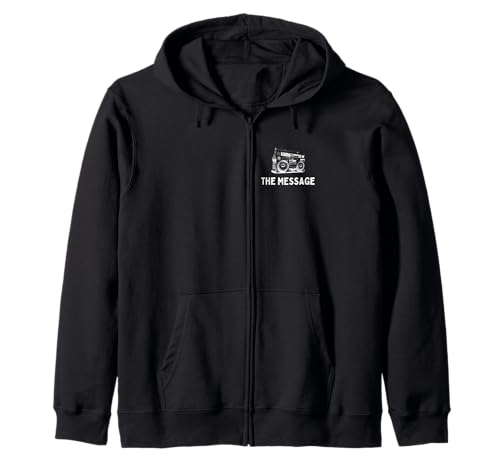 Image of The-Message Furious 5 Grand Master Flash Boom Box Breakdance Zip Hoodie