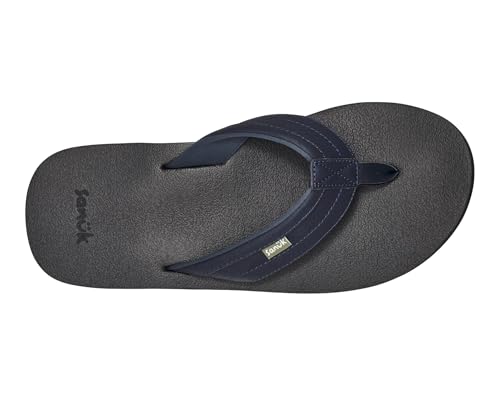 Image of Sanuk Mens Ziggy ST | Flip Flops for Men | Mens Sandals | Beach Sandals | Water Friendly & Lightweight | Comfort Footbed