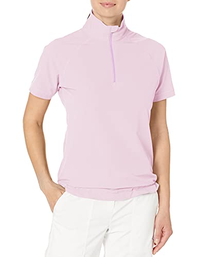 Cutter & Buck Women's Short Sleeve Response Half Zip Mock Neck Top, Iced Orchid, M Cutter & Buck Women's Short Sleeve Response Half Zip Mock Neck Top, Iced Orchid, M