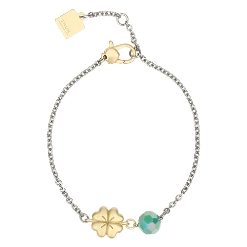 Il bracciale con quadrifoglio e perlina unisce eleganza e semplicità; la perlina, creando un delicato punto luce dona luminosità, rendendo questo bracciale un accessorio raffinato e significativo
