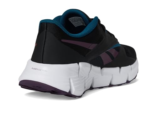 Reebok Women's Zig Dynamica 5 Sneaker, Black/White/Digital Coral, Size 5