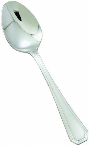 Winco 12-Piece Victoria Dinner Spoon Set, 18-8 Stainless Steel,Silver
