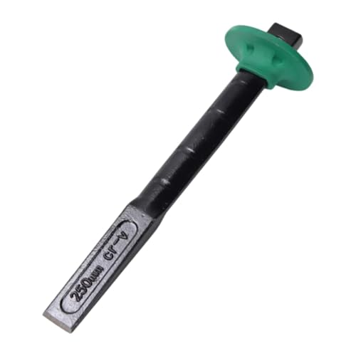SZLIFE Ciseau à maçonnerie robuste avec protège-main pour sculpture, traque, menuiserie, carrelage, Longueur 25.5 Cm