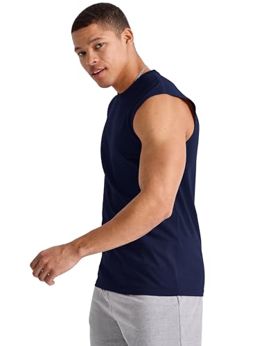 Débardeur sans manches Hanes homme col rond poids moyen
