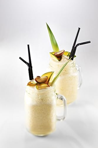 Image of 1883 Mango Syrup with Pump - Premium Flavoring Syrup for Cocktails, Mocktails, Lemonade, Iced Tea & Tropical Drinks - 1L (33.8 fl oz) Bottle