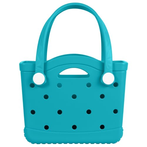 Small Medium Rubber Tote Beach Bag | Durable Rubber Bag Waterproof Washable Tote Bags4