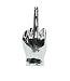 Interior Illusions Plus Middle Finger Tabletop Silver - ii0082s