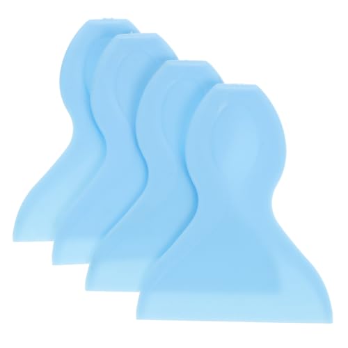 Unomor 4Pcs Plastic Window Scraper Vinyl Film Tool for Decals and Window Tinting Soft Edge Applicator for Easy Smoothing and Bubble Removal