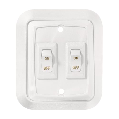 Wallplateswitch White Double 3