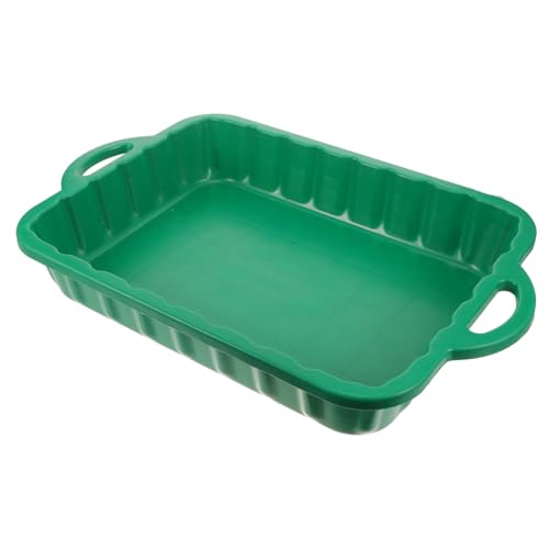 FELTECHELECTR Bac De Vidange Huile Plastique Résistant Capacité Élevée Outil Garage Maintien Entretien Voiture Facile à Nettoyer avec Système Anti-Fuite