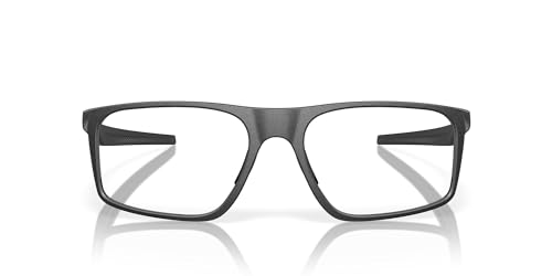 Oakley Ox8183 - Marcos rectangulares para gafas recetadas para hombre, acero ligero satinado/lente de demostración, 56 mm