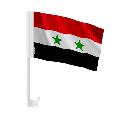 Drapeau Voiture Syrie 30x45cm résolvez le manque de supports pour cortège