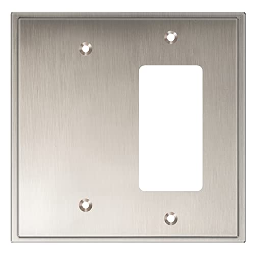 Plaque décorative murale Henne Bery Soft, nickel satiné