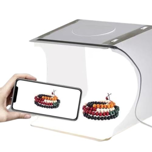 撮影キット 撮影ブース 撮影ボックス 24x23x22cm LEDライト付き 背景布 6色付き 折りたたみ 撮影 写真 スタジオ ブース ボックス 商品撮影 物撮り 写真撮影 BOX 背景 照明付