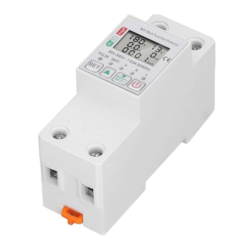 Image of WiFi Smart Circuit Breaker, Power Meter Switch, Energy Circuit Breaker, Multi Function Protector, with Metering, AC85‑300V 63A, for
