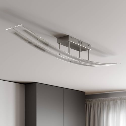 Luminaire de plafond LED Jarda moderne en verre transparent - 4