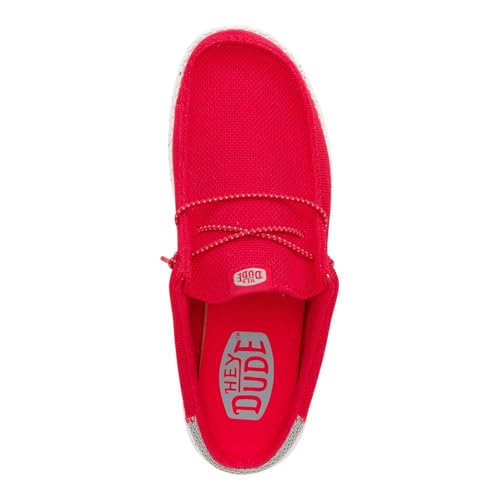 HEYDUDE Wally Slip Varsity Red/Grey Size 11, Men’s Shoes, Slip-on Mules, Comfortable & Light-Weight2
