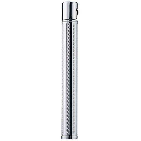 Navpeak Long Strip Refillable Butane Gas Cigarette Lighter Wheel Fire Starter for Men&Women (Butane Not Included) (Silver) Cover