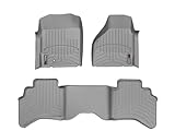 Weathertech 460121-460042 Front and Rear Floorliners Gray Dodge Ram 02-08