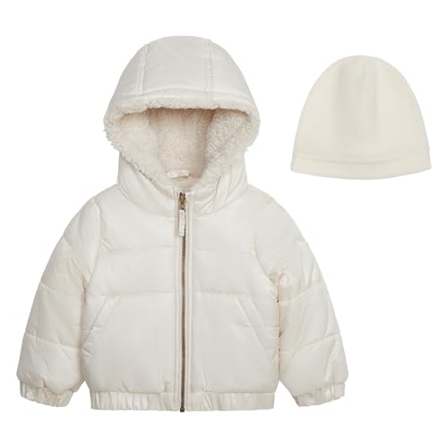 Jessica Simpson Girl's Iridescent Quilted Midweight Winter Puffer Coat