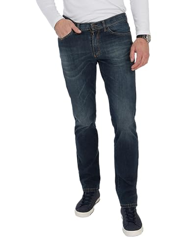 Club of Comfort - Herren Hose Henry 6516 - Khaki blau (gewaschen) Größe: 42/30