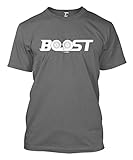 Boost - Twin Turbo Street Racing Men's T-Shirt (Charcoal, Medium)