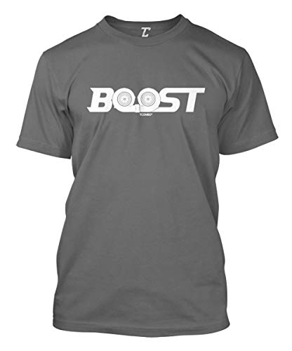 Boost - Twin Turbo Street Racing Men's T-Shirt (Charcoal, Medium)