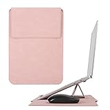 Hyfant Laptop Sleeve with Stand and Mouse Pad 12.3-13 Inch Leather Laptop Case Notebook Computer Protective Cover Slim Bag for MacBook Air/Pro Dell Lenovo ThinkPad HP Samsung Asus Acer LG Chromebook