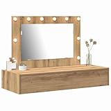 【Pratique et facile à entretenir】Prenez soin de votre coiffeuse sans difficulté en passant un coup de chiffon sec sur la surface, pour que sa finition mate reste impeccable. Le bois d'ingénierie n'est pas seulement solide, il peu nécessiter peu d'entretien, prolongeant sa durée de vie. Avec son design soigné, cette coiffeuse promet un mélange de beauté et de durabilité.