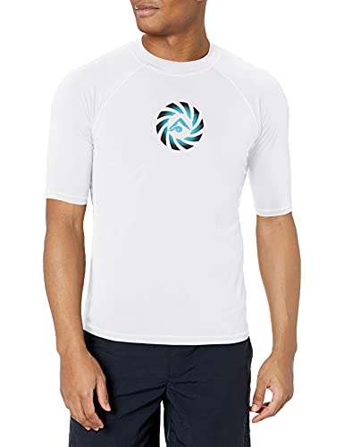 Image of Kanu Surf Men's Fiji UPF 50+ Short Sleeve Sun Protective Rashguard Swim Shirt