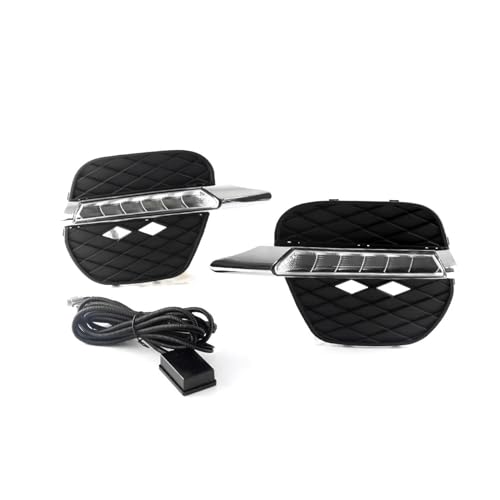 XCZPRKMXY LED DRL Daytime Running Light Front Fog Lamps Assembly Accessories Compatible With BMW X5 E70 2011 2012 2013 2014