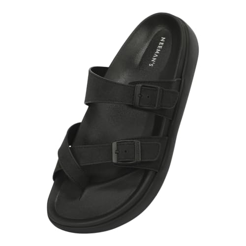 Image of Neeman's PureWhoosh Sail Sandals for Men | Adjustable Buckle Strap Casual Sandals | Cushioned Footbed with Arch Support | Comfortable Slip On Footwear for Daily Wear & Travel
