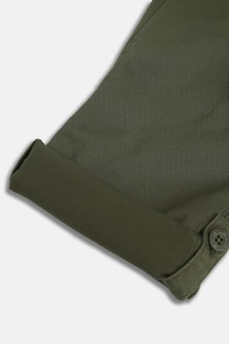 Image of Allen Solly Boys' Cotton Cargo Trousers | Multi-Pocket Design | Regular Fit | Comfort Wear | Casual & Outdoor Style